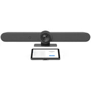 Logitech Rally Bar Video Camera with Motorized 15x PTZ, Optical Image Stabilization, AI RightSight Auto-Framing, 10.1in Touch Controller, Graphite, 991-000419