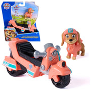 Spin Master Paw Patrol Liberty's Rescue Motorcycle Toy with Collectible Figure, Authentic Details, Movable Wheels, Multicolor, 6074761