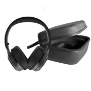 Wyze Noise-Cancelling Wireless Over-Ear Headphones, Hybrid Active Noise Cancellation, Black, with Travel Case