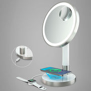 atomi smart 990006201 9'' LED Vanity Mirror with Qi Wireless Charging