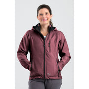 Berne Hooded Softshell Jacket for Ladies - Maroon - 2XL