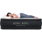 King Koil LPNPM798155489 Air Mattress with Built-in High Speed Pump for Camping, Twin, Black