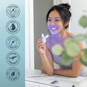 GuruNanda Professional Teeth Whitening Kit, 8% Hydrogen Peroxide Gel Pen, Wireless 16-LED Blue Light, Up to 10 Shades Whiter, 40 Treatments, Portable