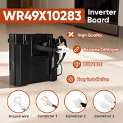 Cudnt WR49X10283 Compressor Inverter Control Board for GE Refrigerators, Black