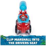 Spin Master Paw Patrol Jungle Pups Marshall Elephant Firetruck Toy Truck with Projectile Launcher and Exclusive Action Figure, Red, 6069244