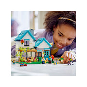 LEGO 6425619 Creator 3 in 1 Cozy House Toy Set 31139, Building Kit with 3 Different Houses plus Famil