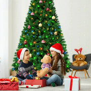 VAVSEA 7.5ft Pre Lit Christmas Tree with 18pcs Ball, Green