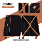 Travelhouse 6 Piece Hardshell Luggage Set Hardside Lightweight Suitcase w/TSA Lock Spinner Wheels, Black