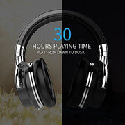 COWIN e7 Active Noise Cancelling Headphones Bluetooth Headphones With Mic Deep Bass Wireless Headphones Over Ear - Black