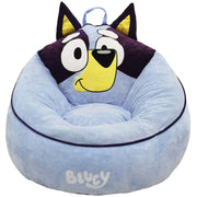 Bluey WK504051 Kids Compressed Foam Bean Bag Chair, Blue, 24