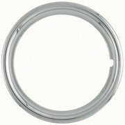 CoasttoCoast Wheel Trim Ring Set, Chrome-Plated ABS Plastic, Universal Fit for Most 15-Inch Steel Wheels, Spring Steel Clip Retention, Pack of 4