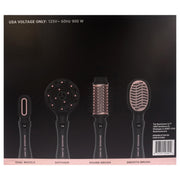 The Beachwaver Co. Blow Brush Hair Dryer & Styling Brush with Ionic Technology, 4 Interchangeable Heads, 3 Heat Settings, 2 Speeds, 360 Swivel Cord, Midnight Rose