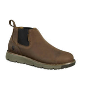 Carhartt Millbrook Romeo 4 Soft Toe Men's Work Boots, Brown Oil-Tanned Leather, 4 Inch Shaft, Slip-Resistant Wedge Outsole, EH Rated, Size 10.5 M