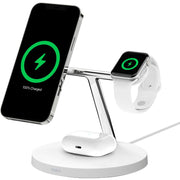Belkin WIZ009ttWH 3 in 1 Wireless Charger with MagSafe for iPhone 13, iPhone 13 Pro, iPhone 12 and iPhone 12 Pro White