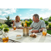 Solo Stove SSMESA-FG-SS Mesa Outdoor Table Top Fire Pit, Silver