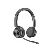 Poly Savi 7300 Office Wireless Headset, DECT 6.0, Noise Cancelling Microphone, Binaural Over-the-Head, Black, 7S435AA#ABA