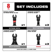 Milwaukee 49-10-9208W Oscillating Multi-Tool Blade Set (8-Piece)