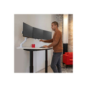 Ergotron HX Triple Monitor Bow Kit, White, Wall Mount, Supports 3 Monitors up to 24 in, VESA Compatible, 98-009-216