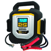 Stanley FatMax 2000 Peak Amp Car Jump Starter with 120 PSI Air Compressor, USB Power Bank, Metal Clamps, Yellow