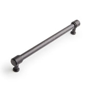 Signature Hardware 954060-O-10116 Lazzara 10-1/16 Inch Center to Center Hammered Bar Cabinet Pull - Matte Black