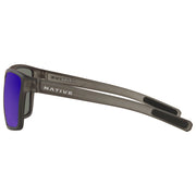Native Eyewear Wells XL XD9023 Polarized Sunglasses - Smoke Crystal/Blue Reflex Mirror - Medium