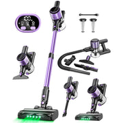 SUXIANGVAC A27 Cordless Vacuum Cleaner, 30Kpa Powerful Suction 8-in-1 Stick Vacuum with LED Display, Lightweight for Hardwood Floor/Carpet/Pet Hair