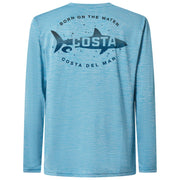 Costa Del Mar Tech Slam Shark Long-Sleeve Shirt for Men - Blue - 2XL
