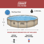 Coleman 90562E Steel Pro Max 14' x 33