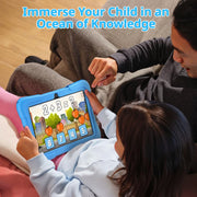 VEAT00L T08 7 Inch 2GB RAM 32GB Storage 1.6 GHz Processor Speed Kids Wi-Fi Tablet, Blue
