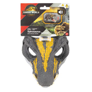 Mattel Jurassic World Spinosaurus Dinosaur Mask with Roaring Sounds, Adjustable Strap, Durable Plastic, Multicolor