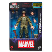 Hasbro Marvel Legends Wolverine WWII Logan 6-Inch Action Figure with 7 Accessories, Blue and Yellow, Comics-Inspired Design, G0820