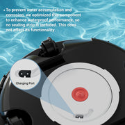 WYBOT Cordless Robotic Pool Cleaner with Dual-Layer Filtration, 80-Min Runtime, Auto-Parking, White and Green