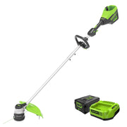 GreenWorks 2122802 PRO 16 in. 60V Battery Cordless String Trimmer with 2.5 Ah Battery and Charger
