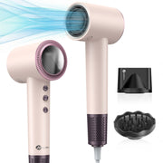 Slopehill Professional Ionic Hair Dryer, 1400W Brushless Motor, Pink