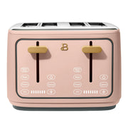 Beautiful 19584 4-Slice Toaster with Touch-Activated Display, Rose by Drew Barrymore