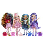 MGA Entertainment Rainbow High Bella Fashion Doll with Customizable Rainbow Slime, Pink Hair, 11 in, Includes Magical Pet Llama