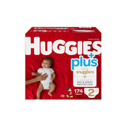 Huggies 53855 Little Snugglers Wetness Indicator Soft Diapers - Size 2, 174 Count