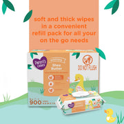 Parents Choice Shea Butter Baby Wipes, 900Ct