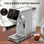 LINKChef 20 Bar Espresso Machine with Cold Brew, Professional Coffee Maker for Latte & Cappuccino, Stainless Steel