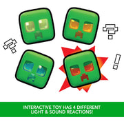 Mattel Minecraft My Pet Creeper Interactive Toy, 5.5-Inch Button-Activated Figure with Lights, Sounds, Exploding Action, Multicolor