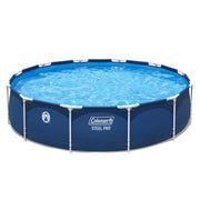 Coleman 90489E Steel Pro 12 ft. x 33 in. Round Metal Frame Above Ground Pool Set