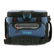 Titan by Arctic Zone 10004439 12 Can Zipperless Soft Side Cooler, Ocean Blue