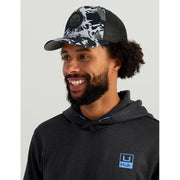 HUK Coldfront+ Men's Performance Fishing Hoodie, Warming Fibers, Moisture Transport, Adjustable Hood, Heather Black, XX-Large, H1300093