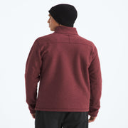 The North Face Men's Textured Cap Rock Midweight Fleece Quarter Zip Pullover, Sumac Heather, Large, NF0A3YR1