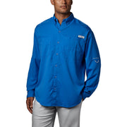 Columbia Tamiami II Long-Sleeve Button-Down Shirt - Vivid Blue - XLT