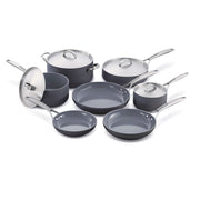 Green Pan CC000045-001 Paris Pro Ceramic Non-Stick Cookware Set, 11 Pc