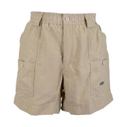 AFTCO Original Fishing Shorts for Men, 3-Ply DuPont Supplex Nylon, Khaki, Size 46, 7 Pockets, Stretch Waistband, M01L