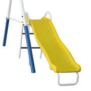 XDP Recreation 74201 Play All Day Metal Swing Set Royal Blue, White, Yellow