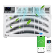 Ktaxon GWE-10CR/caez WiFi Enabled Mechanical Window Air Conditioner, White, 10000BTU 110V 1050W