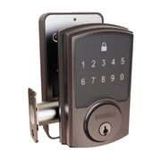 Brinks 4391-150-2 Keyless Entry Electronic Touchpad Door Lock, Tuscan Bronze